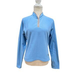 The North Face Fleece Half Zip Sweatshirt Baby Blue Size M